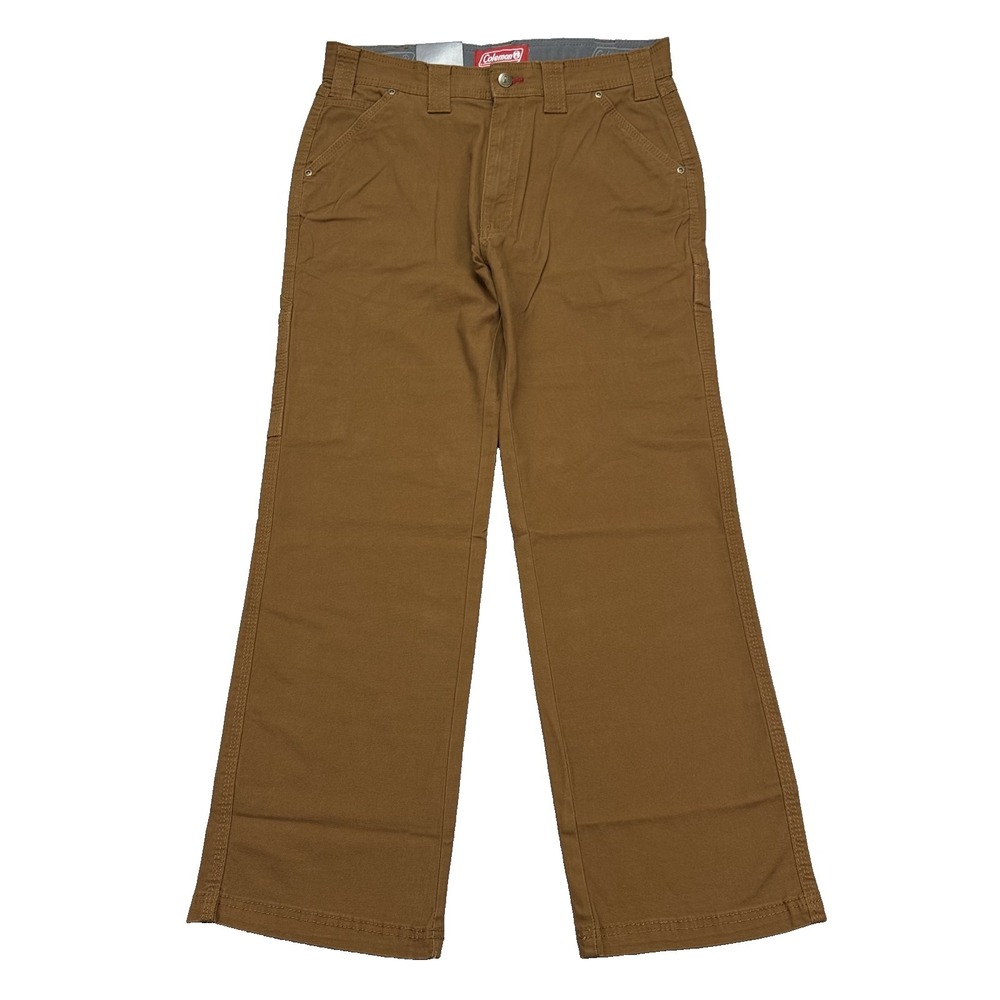 Coleman Carpenter Utility Pants Mens 32x30 Canvas Comfort Stretch Copper NWT